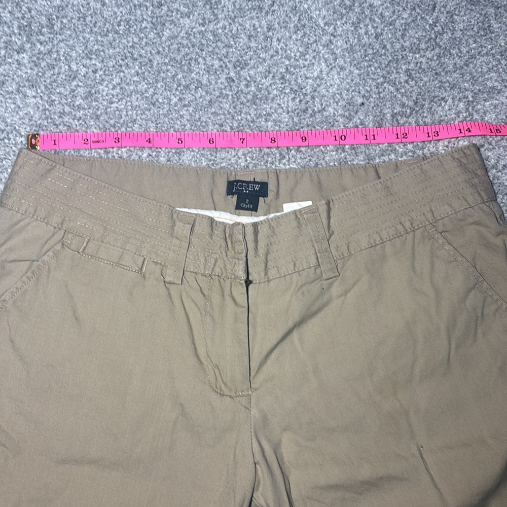 J. Crew city fit Bermuda Shorts Cotton Flat Front khaki walking short women’s 2 - Picture 9 of 12